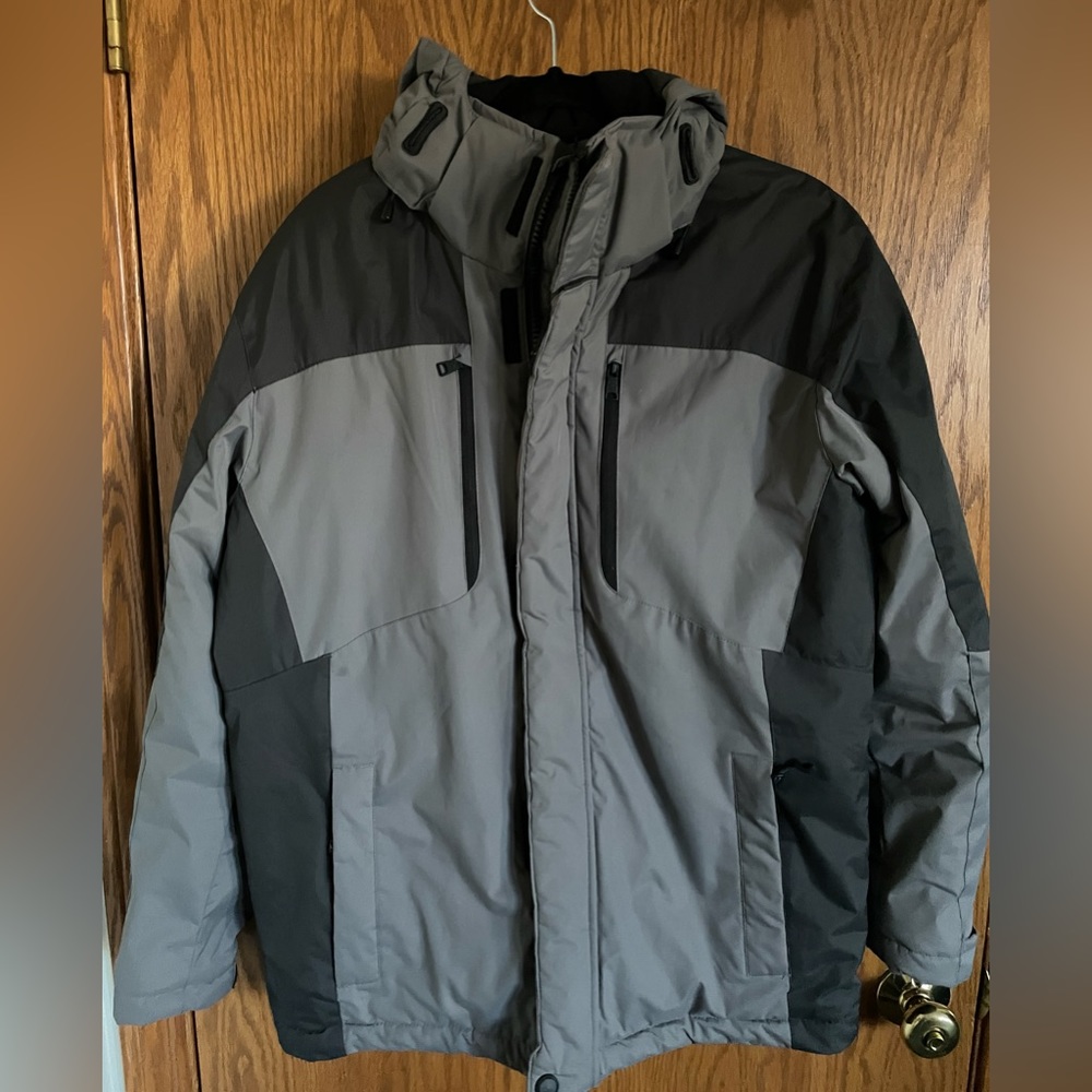 Hawke & Co Sport Performance Gray Winter Jacket Hooded - Thinsulate Men's Size S